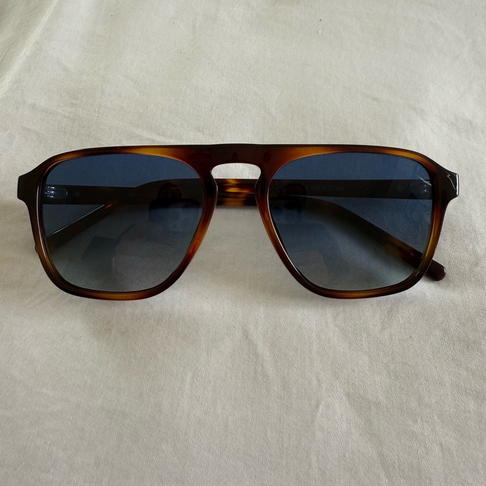 Wmp Tortoise Shell Aviator Sunglasses - image 1